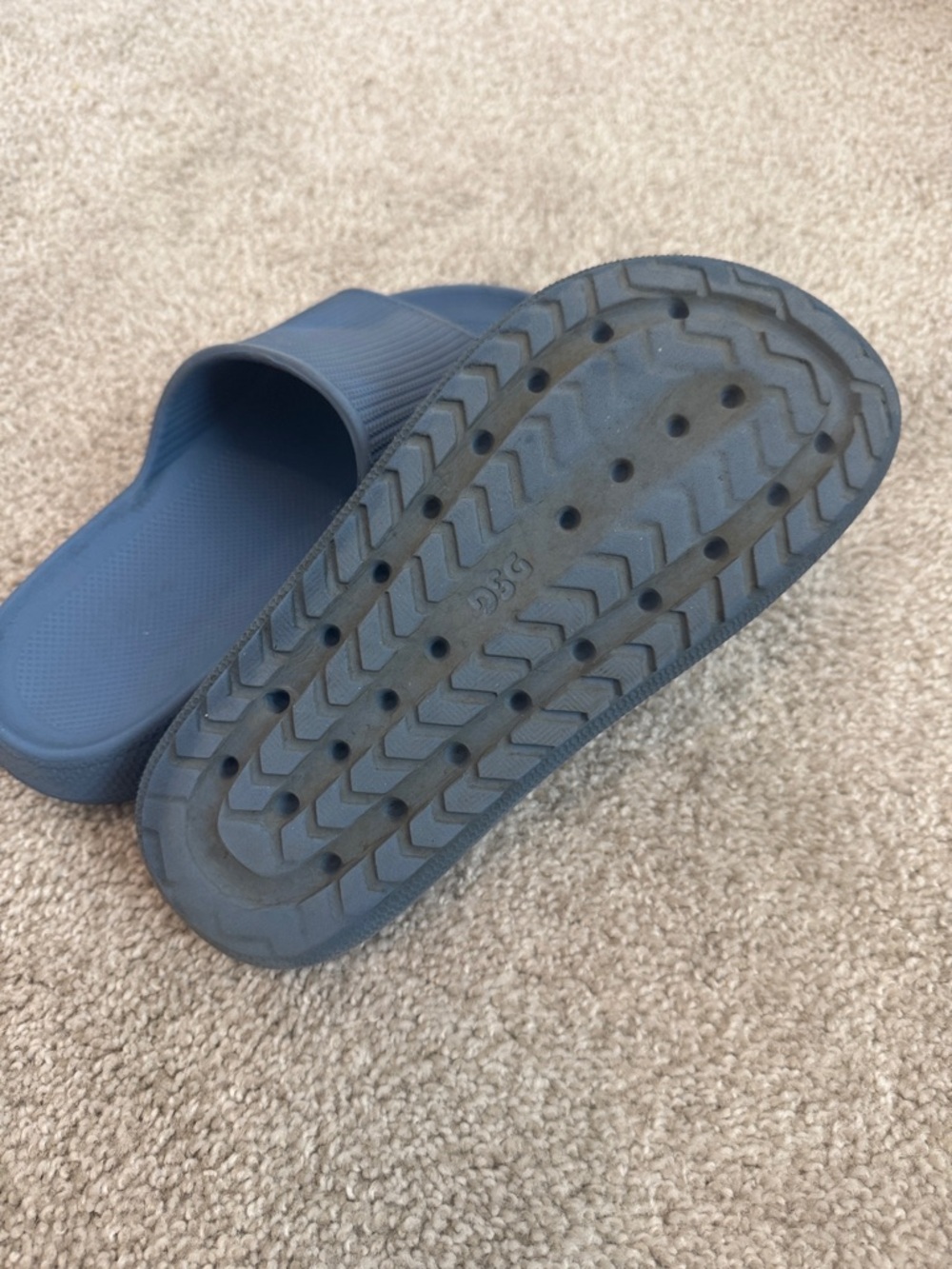 Youth Navy Blue Slide Sandals - Picture 5 of 5